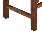 Parota 24" Barstool - Padded Faux Leather Seat with Wooden Frame