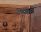 1 Drawer End Table | Parota Wood Rustic Design