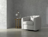 Wooden Frame & Metal Base 360 Swivel Armchair | Viera