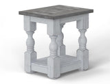 Chairside Table - Farmhouse Chic Stone Collection Solid Pine