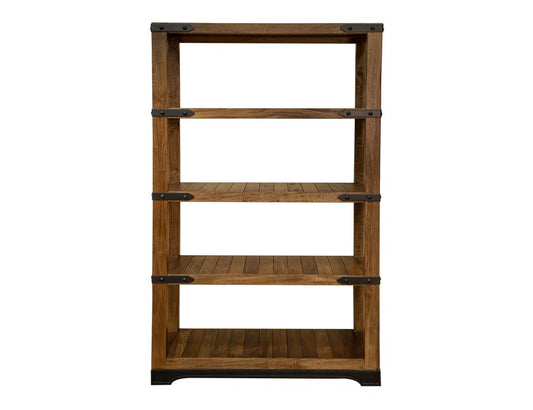 4 Shelves 70" Bookcase - Parota Wood Display Shelving