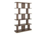 5 Shelf Mango Wood Bookcase | Mezquite Distressed Design
