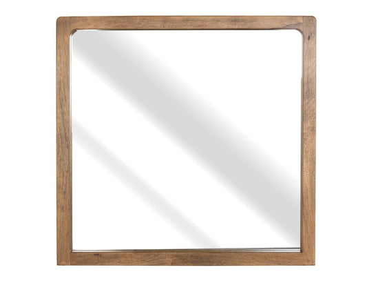 Balam Handcrafted Mango & Teak Wood Mirror | Modern Organic Design