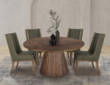 Balam Wooden Dining Chair - Melina Wood Upholstered Seat