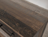 Loft Brown 70" Fireplace TV Stand - Pine Wood & Iron Hardware