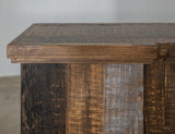 Loft Brown Fireplace Console TV Stand | Pine Wood