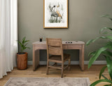 3 Drawer Desk | Handcrafted Mango Wood Mezquite Collection