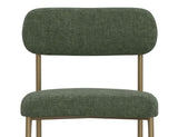 Upholstered Barstool with Wooden Frame & Metal Base | Modern Bar Seating