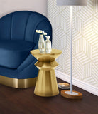 Jai Iron End Table with Brushed Gold Finish - Contemporary Accent for Stylish Home Decor Needs