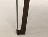 Walnut Live-Edge Parota Wood Sofa Table with Gold Metal Inlays