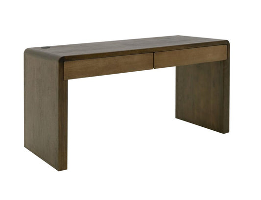 Tamesis 2 Drawer Desk - Modern Mango Wood Office Desk