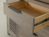 6 Drawer 2 Door Buffet | Ivory & Brown Dining Room Storage