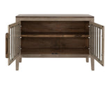 Autumn Console 2 Door Storage Cabinet with Shelf - Pine Wood