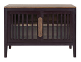 Autumn Console - 2 Door Pine Wood Storage Cabinet with Shelf