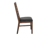Walnut Collection Wooden Chair - Melina Wood Ladder-Back Dining Chair