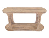 1 Shelf White Balam Sofa Table - Handcrafted Mango & Teak Wood