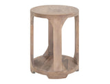 1 Shelf Chairside Table - Handcrafted Mango & Teak Wood