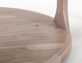 1 Shelf Cocktail Table | White Balam Handcrafted Mango & Teak