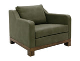 Wooden Frame Armchair with Pine Base | Teca Collection