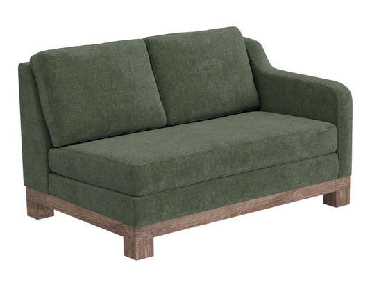 Wooden Frame Sectional Loveseat - Samba Collection