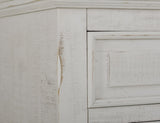 5 Drawer Chest - Terra White Solid Pine Wood Furniture