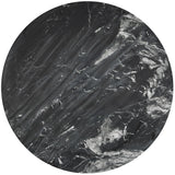 Genoa Coffee Table: Handcrafted Marble Elegance with Unique Veining and Art Deco Fluted Base Masterpiece