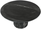 Genoa Dining Table - Handcrafted Marble Elegance with Unique Veining and Art Deco Fluted Base Design
