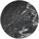 Genoa Dining Table - Handcrafted Marble Elegance with Unique Veining and Art Deco Fluted Base Design