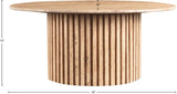 Genoa Coffee Table: Handcrafted Marble Elegance with Unique Veining and Art Deco Fluted Base Masterpiece