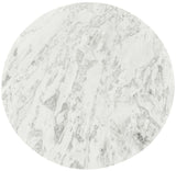 Genoa Coffee Table: Handcrafted Marble Elegance with Unique Veining and Art Deco Fluted Base Masterpiece