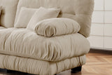 CLOUDIES 94" Loveseat with 2 Ottomans