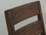Riverwood Wooden Chair - Elegant Ladder-Back Design with Cushioned Seat