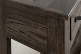 3 Drawer 1 Shelf Sofa Table - Dark Teak Occasional Table