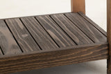 2 Drawer 2 Door Sofa Table - Dutton Cottage Style | Rustic Wood