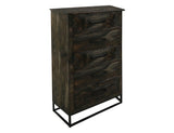 5 Drawer Chest - Dark Teak Collection | Mango & Melina Wood