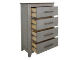 4 Drawer Chest - Modern Storage with Metal Handles | Ridge