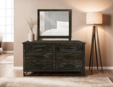 Dark Teak Collection Mirror | Mango Wood & Engineered Teak