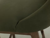Wooden Frame Barstool 30" - Mezquite Modern Design Green Upholstered