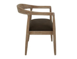 White Teak Wooden Chair - Ivory Melina Wood Dining Chair