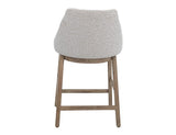 Emma Wooden Frame Barstool 24" - Modern Upholstered Bar Stool