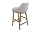 Emma Wooden Frame Barstool 30" - Modern Upholstered Kitchen Counter Stool