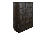 5 Drawer Black Balam Chest - Mango & Teak Wood