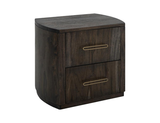 Black Balam 2 Drawer Nightstand - Modern Sustainable Wood