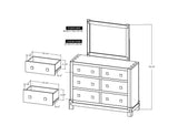 Atenas Bedroom Mirror | Mango Wood with Dovetail Joinery