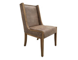 Wooden Upholstered Chair - Mezquite Collection Solid Melina Wood