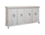 4 Door Capri Console - Rustic Hand-Distressed Wood Furniture