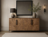 4 Door Console Table - Verona Mango Wood Storage Furniture
