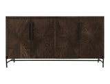 4 Door Verona Console | Mango Wood Storage Cabinet with Shelves