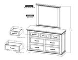 Madeira Collection Mirror - Premium Wood Frame Furniture