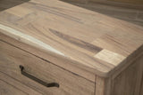 2 Drawer Nightstand - Natural Parota Elegant Bedroom Furniture